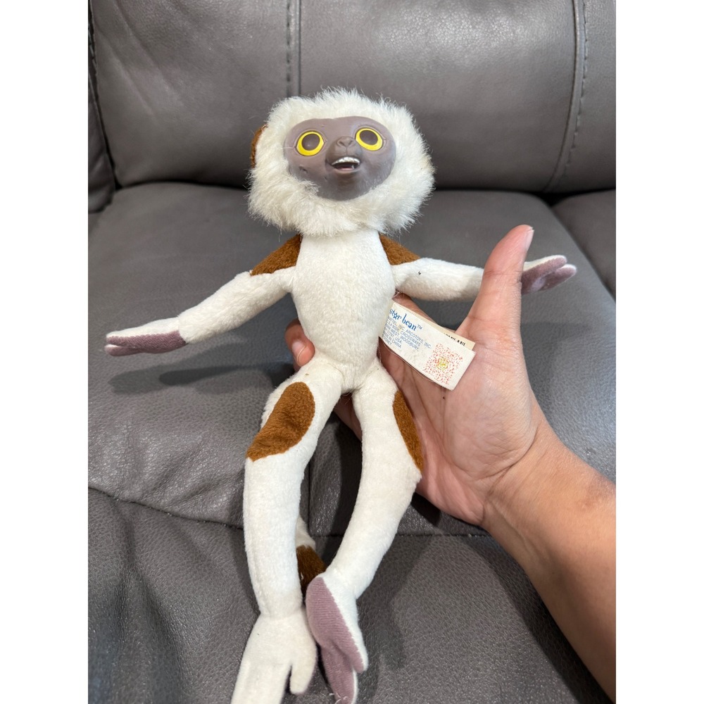 Disney Dinosaur Zini Lemur Star Bean Plush Mattel Arcotoys Vinyl Face Vintage